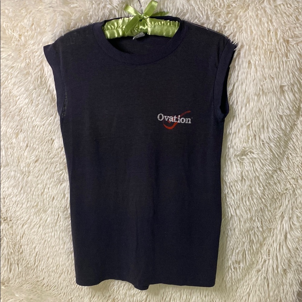 Rare Vintage Ovation Ghed T-Shirt Made in USA Single Stitch 50/50